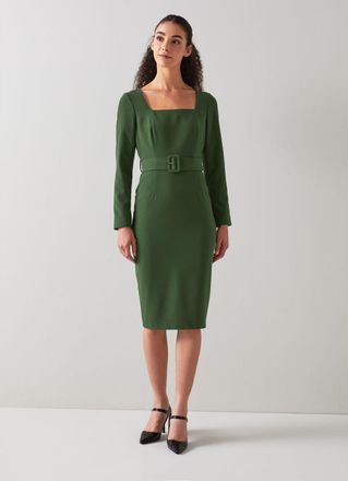 L.k. Bennett Womens Carrington Dress, Forest - Green - Size 10 UK
