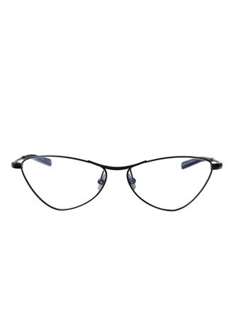 Saint Laurent Eyewear cat-eye frame glasses - women - Metal - 56 - Black