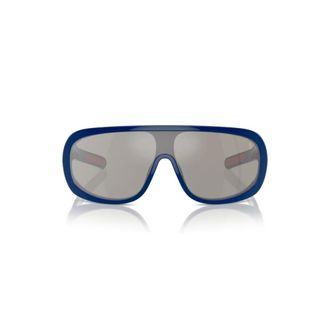 Polo Ralph Lauren Irregular Sunglasses - male - Polo Ralph Lauren - Sunglasses - Blue - 38 MM - Accessories