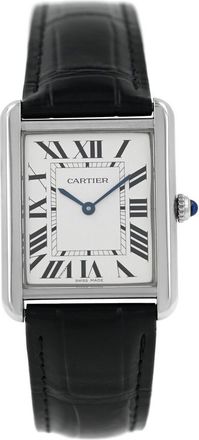 Cartier Pre-owned Cartier Tank Opaline Dial Ladies Watch WSTA0028