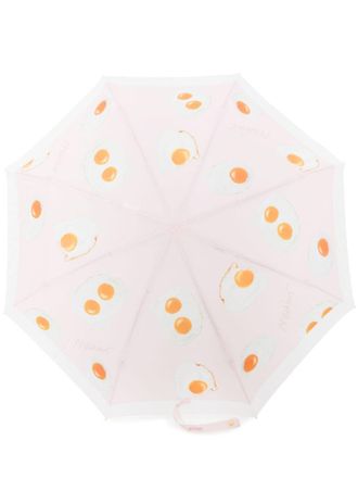 Moschino graphic-print umbrella - unisex - Polyester - One Size - Pink