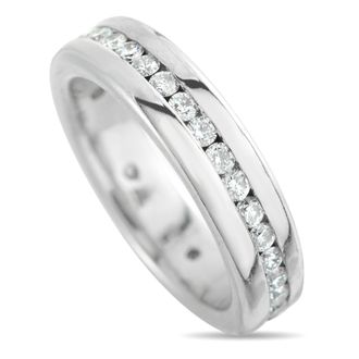 Luxury Bazaar 18K White Gold 0.75ct Diamond Eternity Band Ring MF08-012026