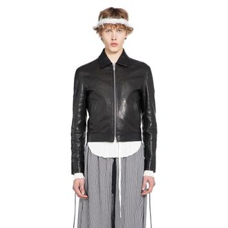 Ann Demeulemeester Ulv Western Jacket in Leather