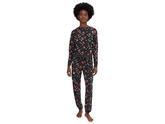 Honeydew Intimates Star Seeker Brushed Jersey Lounge Set Womens Pajama Sets Dark Roses : XL, Spandex/Rayon/Polyester