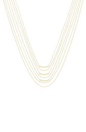 Olivia Welles Multilayered Chain Necklace in Gold at Nordstrom Rack