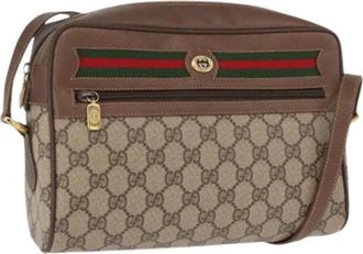 Gucci Pre-owned Plastic Cross Body Bag - Dames - Vintage Schoudertas - Beige - ONE Size - Vintage