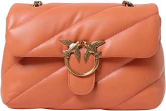 Pinko Pinko, Dames, Tassen, Oranje, Maat: ONE Size Leer