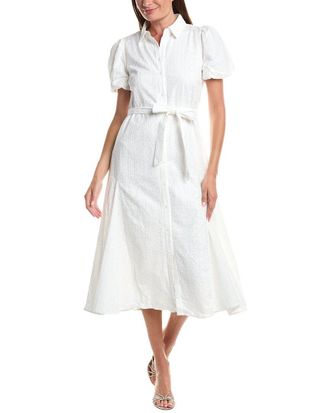 CeCe by Cynthia Steffe Button Front Midi Shirtdress
