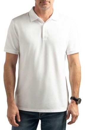HyperNatural Matterhorn Supima Cotton Blend Polo in White at Nordstrom, Size Xx-Large