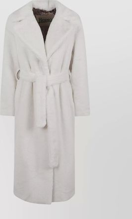 Herno faux fur belted coat