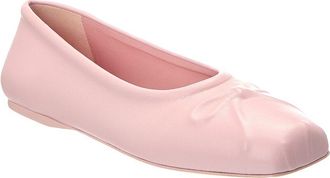 Marni Bow Leather Ballerina Flat