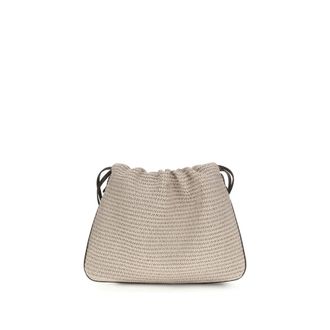Brunello Cucinelli Beige Cotton Womens Handbag