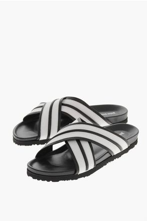 Palm Angels Leather Sandals TRACK with Criss Cross Design size 39