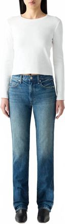 Amo Mira Straight Leg Jean In Fancy