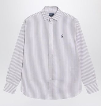 Polo Ralph Lauren White Striped Relaxed-Fit Shirt