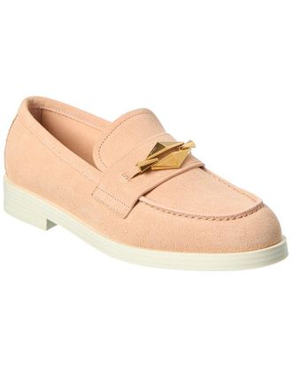 Jimmy Choo London Maddie Diamond Suede Loafer