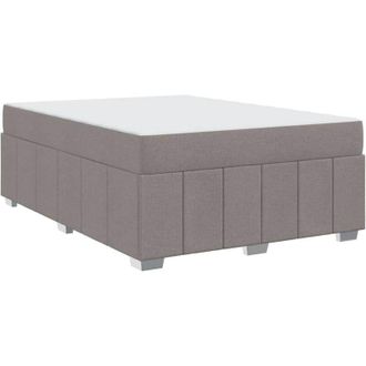 vidaXL Vidaxl - Estructura De Cama Con Colch&oacute;n Taup&eacute; 160 X 200 Cm Tela