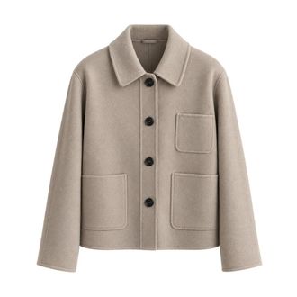Max Mara Jassen, Dames, Beige, M, Smmcloe Jas