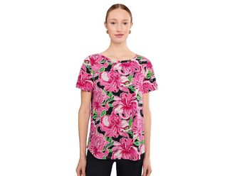 Lilly Pulitzer Key West Top Womens Blouse Onyx : XXS, Cotton/Modal/Spandex