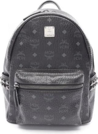 MCM Pre-owned Backpacks, female, Black, Size: ONE SIZE Pre-owned Canvas backpacks