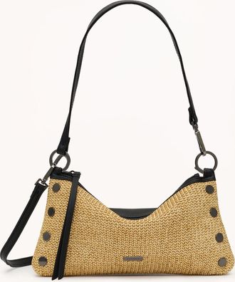 Hammitt Hammitt Kyle Noir Smooth Raffia Gunmetal Sml