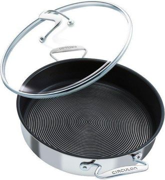 Circulon SteelShield C-Series Saute Pan with Lid Stainless Steel Cookware - 30cm
