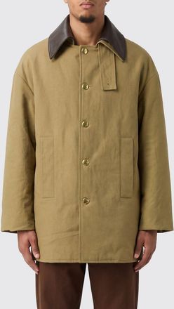 Balenciaga Giubbotto in cotone con collo in pelle e spalle cadute