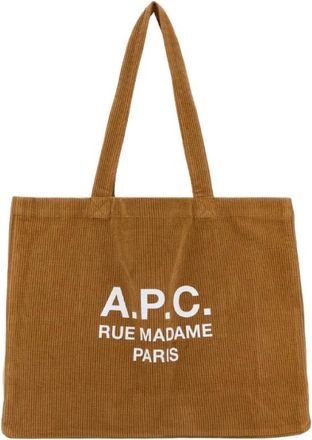 A.P.C. Bruine Tassen voor Stijlvolle Outfits - Dames - Shoppers - Bruin - ONE Size - Tassen