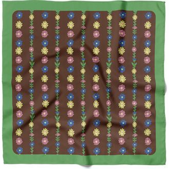 Centinelle Tiny Flowers Cotton Silk Bandana in Multicolor at Nordstrom