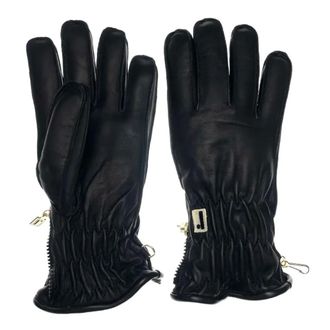Restelli Guanti Gloves, unisex, Black, Size: 8 1/2 IN Peccary Opossuy Gloves