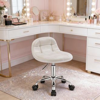 STILVORA Silla En La Sala De Estar, Silla De Oficina, Silla De Sal&oacute;n, Taburete De Oficina Con Ruedas, Silla De Maquillaje Giratoria (solo Sillas)