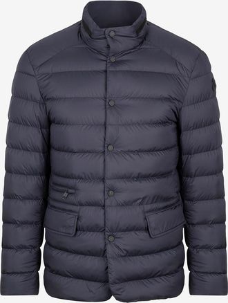 Moncler Daunen-Blazer mit Lederdetails Carrelet