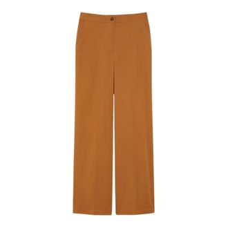 iBlues Wide-leg Trousers - female - Iblues - Wide Trousers - Brown - M - Trousers