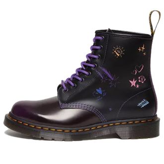Dr. Martens x BT21 1460 Leather Boots Purple 30069511