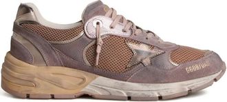 Golden Goose Beige Distressed Sneakers