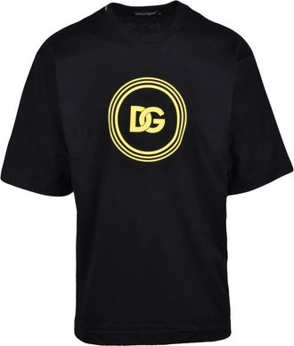 Dolce & Gabbana T-Shirt - Heren - T-shirts - Zwart - 2XL - Katoen - Tops