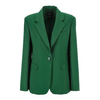 Max Mara Blazers, female, Green, Size: S Stylish Jacket
