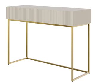 Selsey Veldio - Toeletta - 110 Cm - Taupe (grigio-beige) Con Piedini Dorati - Selsey