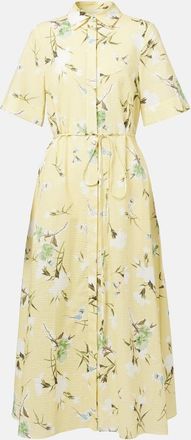 Erdem Abito chemisier in cotone con stampa