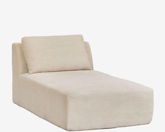 Sklum Sklum - Sill&oacute;n chaise longue en pana envasado al vac&iacute;o Temple