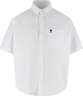 Ami White Ami De Coeur Button-Down Shirt