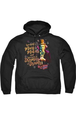 Gildan Willy Wonka And The Chocolate Factory Music Makers Adult Pull Over Hoodie / Hooded Sweatshirt