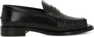 Prada Loafers met open neus - Zwart
