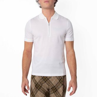 Ferragamo Ferragamo Logo-Detail Cotton Polo Shirt, Size Small