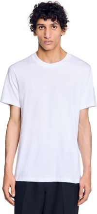 Sandro Cotton T-shirt in White at Nordstrom, Size Xx-Large