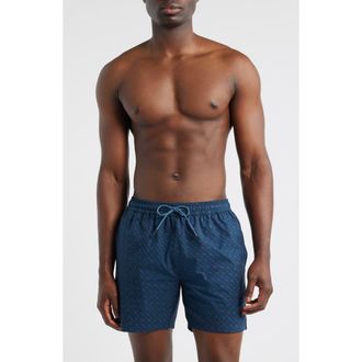 BOSS Vale Swim Trunks in Open Blue at Nordstrom, Size X-Large