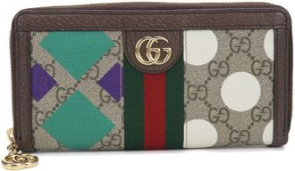 Gucci Beige Pvc Long Wallet (Bi-Fold) (Pre-Owned)