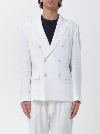 Paolo Pecora Linen and Viscose Double-Breasted Blazer