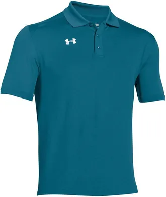 Under Armour Mens Team Armour Golf Polo In Coastal Green