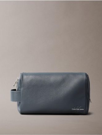 Calvin Klein Mens Monologo Dopp Kit - Black